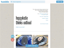 Tablet Screenshot of happykatie.tumblr.com