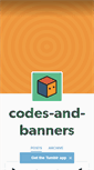 Mobile Screenshot of codes-and-banners.tumblr.com