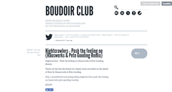 Desktop Screenshot of boudoirclub.tumblr.com