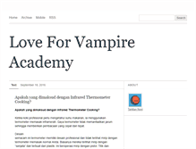 Tablet Screenshot of loveforvampireacademy.tumblr.com