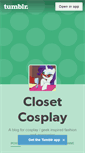 Mobile Screenshot of closetcosplay.tumblr.com