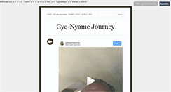 Desktop Screenshot of gyenyamejourney.tumblr.com
