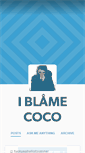 Mobile Screenshot of iblamecoco.tumblr.com