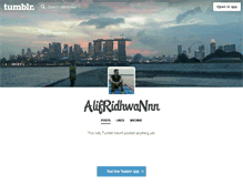 Tablet Screenshot of alifridhwan.tumblr.com