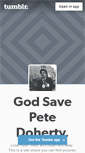 Mobile Screenshot of godsavepetedoherty.tumblr.com