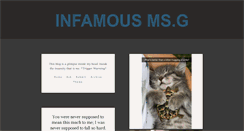 Desktop Screenshot of infamousmsg.tumblr.com