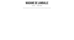 Desktop Screenshot of madamedelamballe.tumblr.com