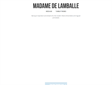 Tablet Screenshot of madamedelamballe.tumblr.com