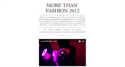 Desktop Screenshot of morethanfashion2012.tumblr.com