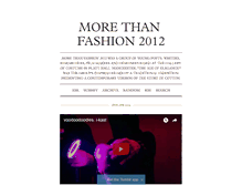 Tablet Screenshot of morethanfashion2012.tumblr.com