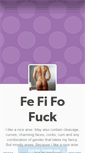 Mobile Screenshot of fefifofuck.tumblr.com