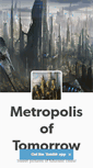 Mobile Screenshot of metropolisoftomorrow.tumblr.com