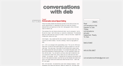 Desktop Screenshot of conversationswithdeb.tumblr.com