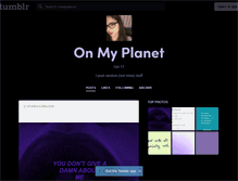 Tablet Screenshot of onmyplanet.tumblr.com