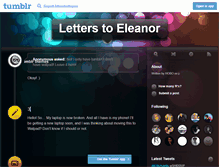 Tablet Screenshot of letterstoeleanor.tumblr.com