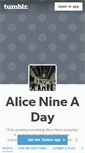 Mobile Screenshot of alicenineaday.tumblr.com