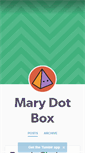 Mobile Screenshot of marydotbox.tumblr.com