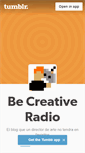 Mobile Screenshot of becreativeradio.tumblr.com