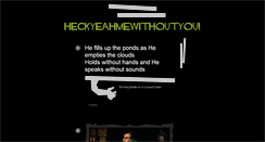 Desktop Screenshot of heckyeahmewithoutyou.tumblr.com