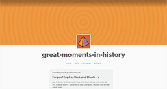 Desktop Screenshot of greatmomentsinhistory.tumblr.com