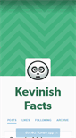 Mobile Screenshot of kevinishfacts.tumblr.com