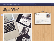 Tablet Screenshot of krystalpearl.tumblr.com