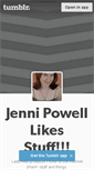 Mobile Screenshot of jennipowell.tumblr.com