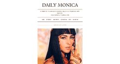 Desktop Screenshot of dailymonica.tumblr.com