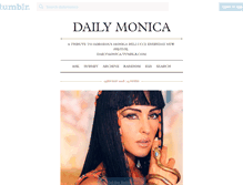 Tablet Screenshot of dailymonica.tumblr.com