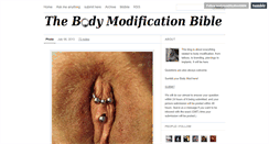 Desktop Screenshot of bodymodificationbible.tumblr.com