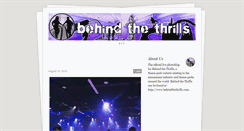 Desktop Screenshot of behindthethrills.tumblr.com