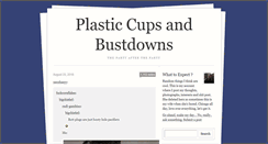 Desktop Screenshot of plasticcupsandbustdowns.tumblr.com