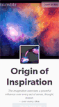 Mobile Screenshot of originofinspiration.tumblr.com