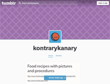 Tablet Screenshot of kontrarykanary.tumblr.com