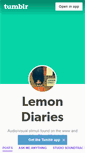 Mobile Screenshot of lemondiaries.tumblr.com