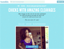 Tablet Screenshot of amazingcleavages.tumblr.com