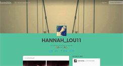 Desktop Screenshot of hannahlou11.tumblr.com