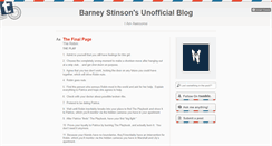 Desktop Screenshot of barney-blog.tumblr.com