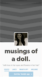 Mobile Screenshot of dollmusings.tumblr.com