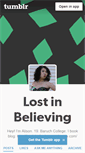 Mobile Screenshot of lostinbelieving.tumblr.com