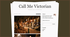 Desktop Screenshot of callmevictorian.tumblr.com