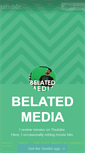 Mobile Screenshot of belatedmedia.tumblr.com