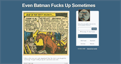 Desktop Screenshot of batmanfail.tumblr.com