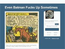 Tablet Screenshot of batmanfail.tumblr.com