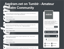 Tablet Screenshot of amdram.tumblr.com