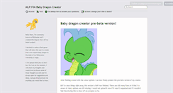 Desktop Screenshot of createyourownbabydragon.tumblr.com