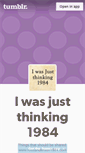 Mobile Screenshot of iwasjustthinking1984.tumblr.com