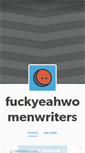 Mobile Screenshot of fuckyeahwomenwriters.tumblr.com