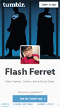 Mobile Screenshot of flashferret.tumblr.com