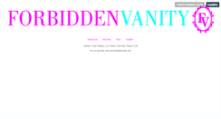 Desktop Screenshot of forbidden-vanity.tumblr.com